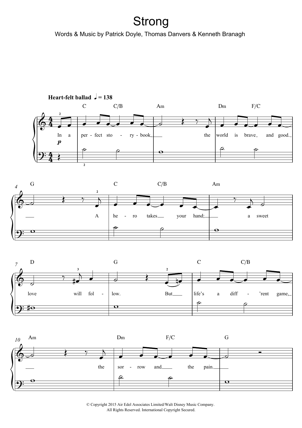 Download Sonna Rele Strong (From Cinderella) Sheet Music
