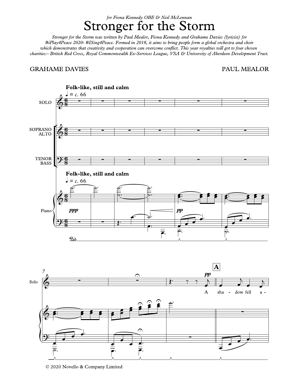 Download Paul Mealor Stronger For The Storm Sheet Music