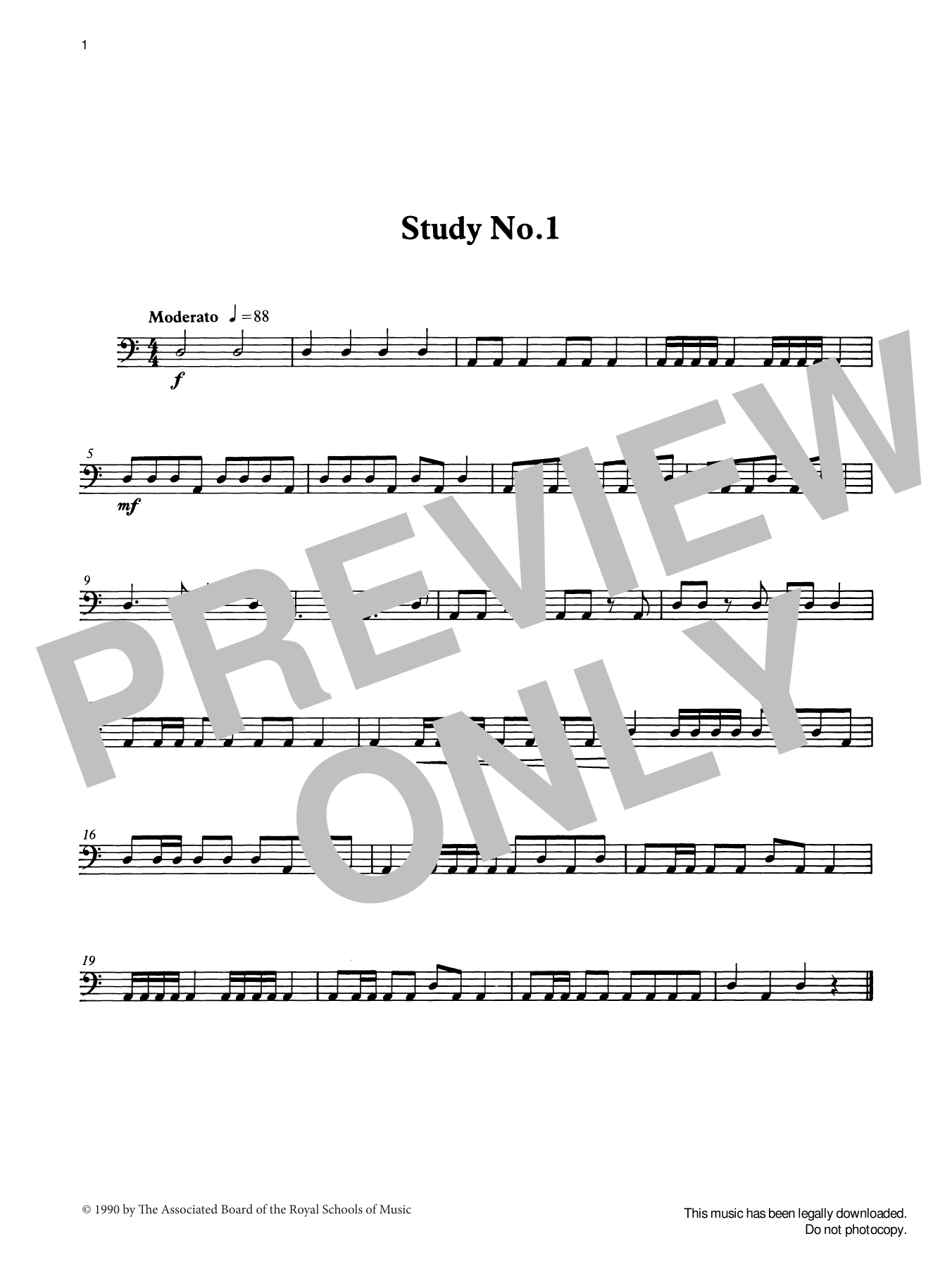 Download Ian Wright and Chris Batchelor Study No.1 from Graded Music for Timpan Sheet Music
