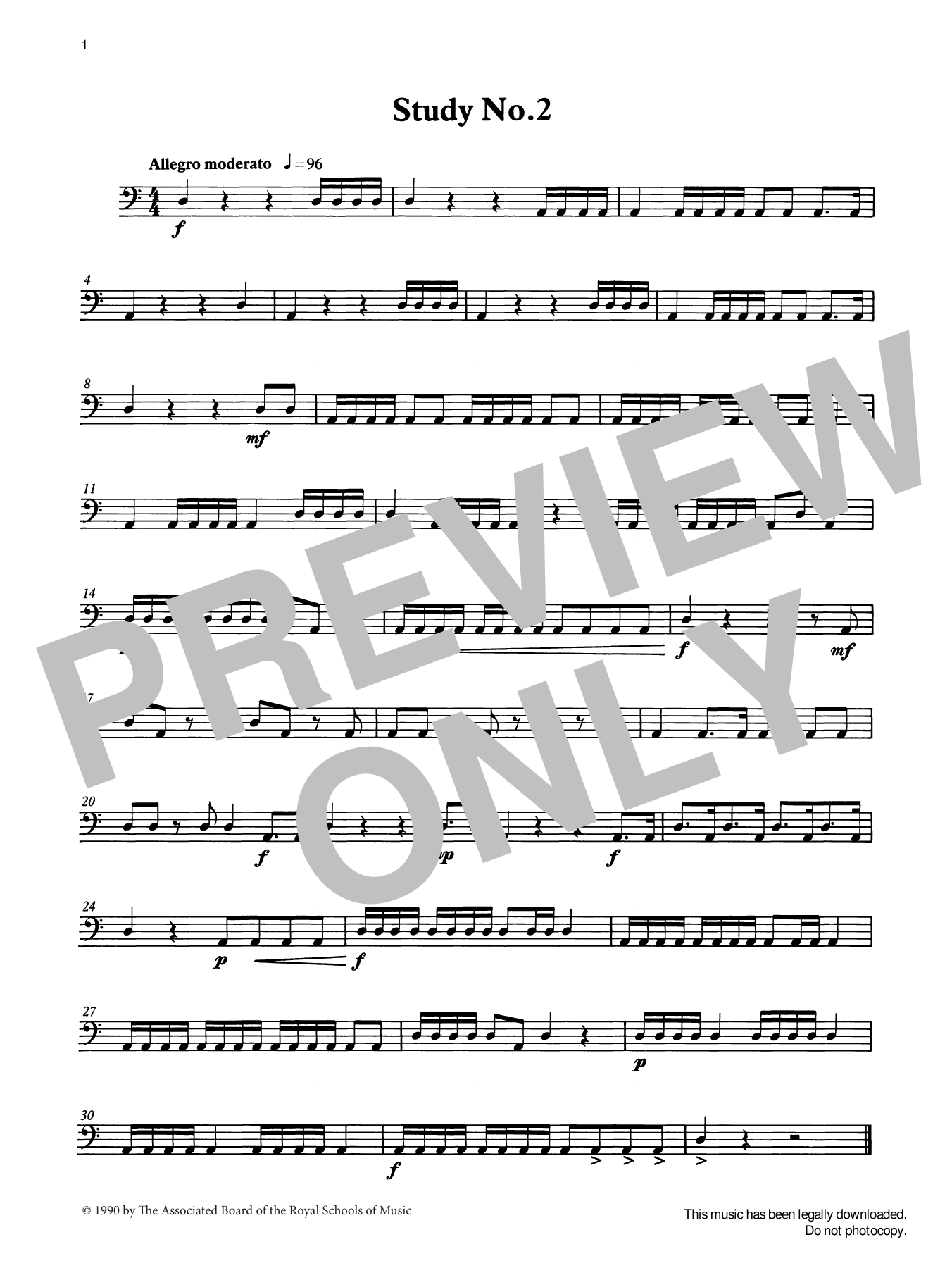 Download Ian Wright and Mark Bassey Study No.2 from Graded Music for Timpan Sheet Music