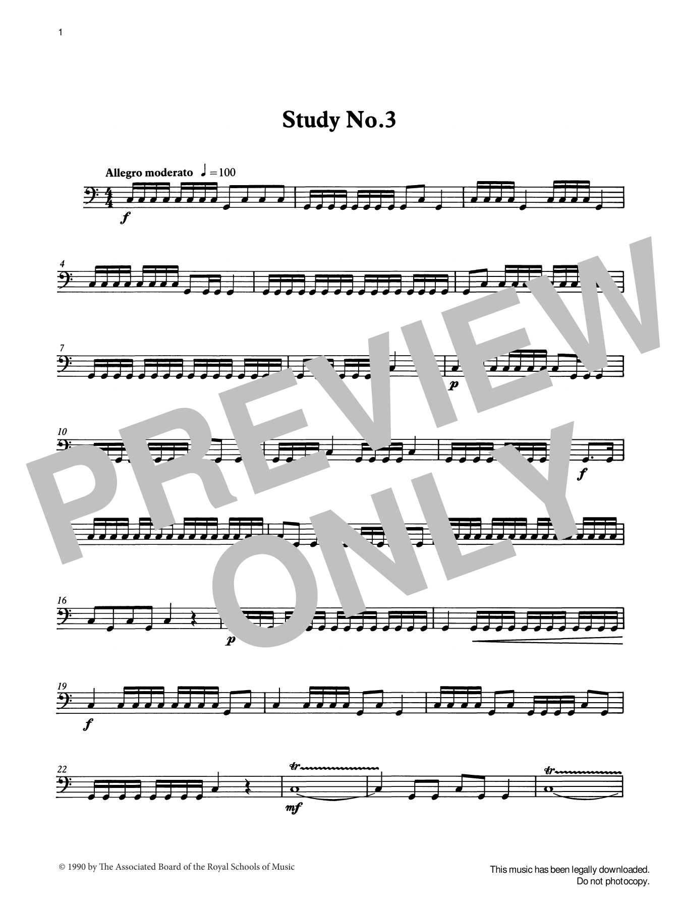 Download Ian Wright Study No.3 from Graded Music for Timpan Sheet Music