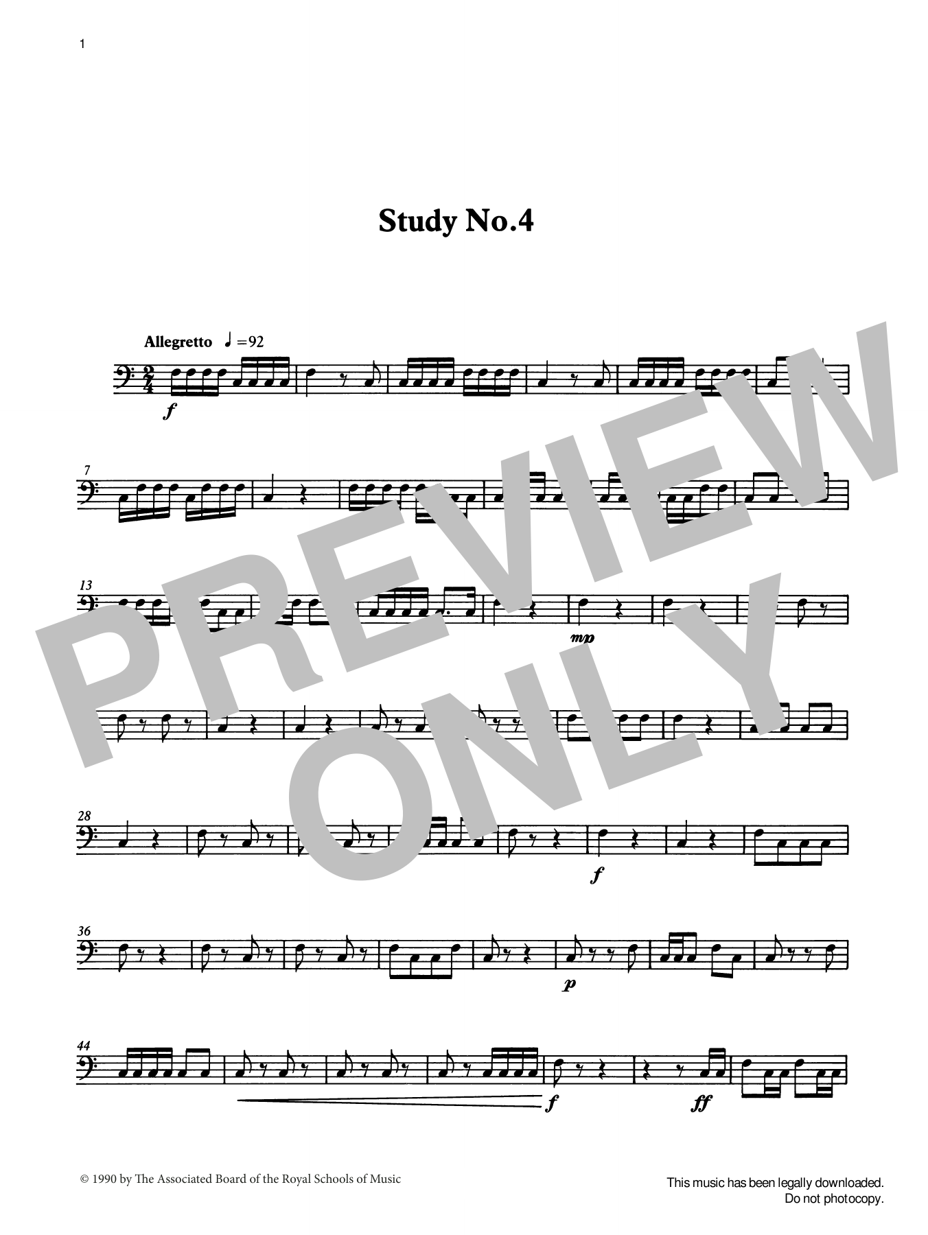 Download Ian Wright Study No.4 from Graded Music for Timpan Sheet Music