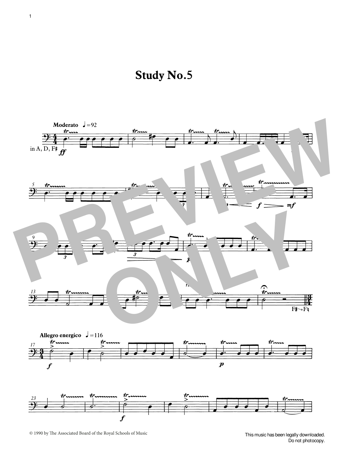 Download Ian Wright Study No.5 from Graded Music for Timpan Sheet Music