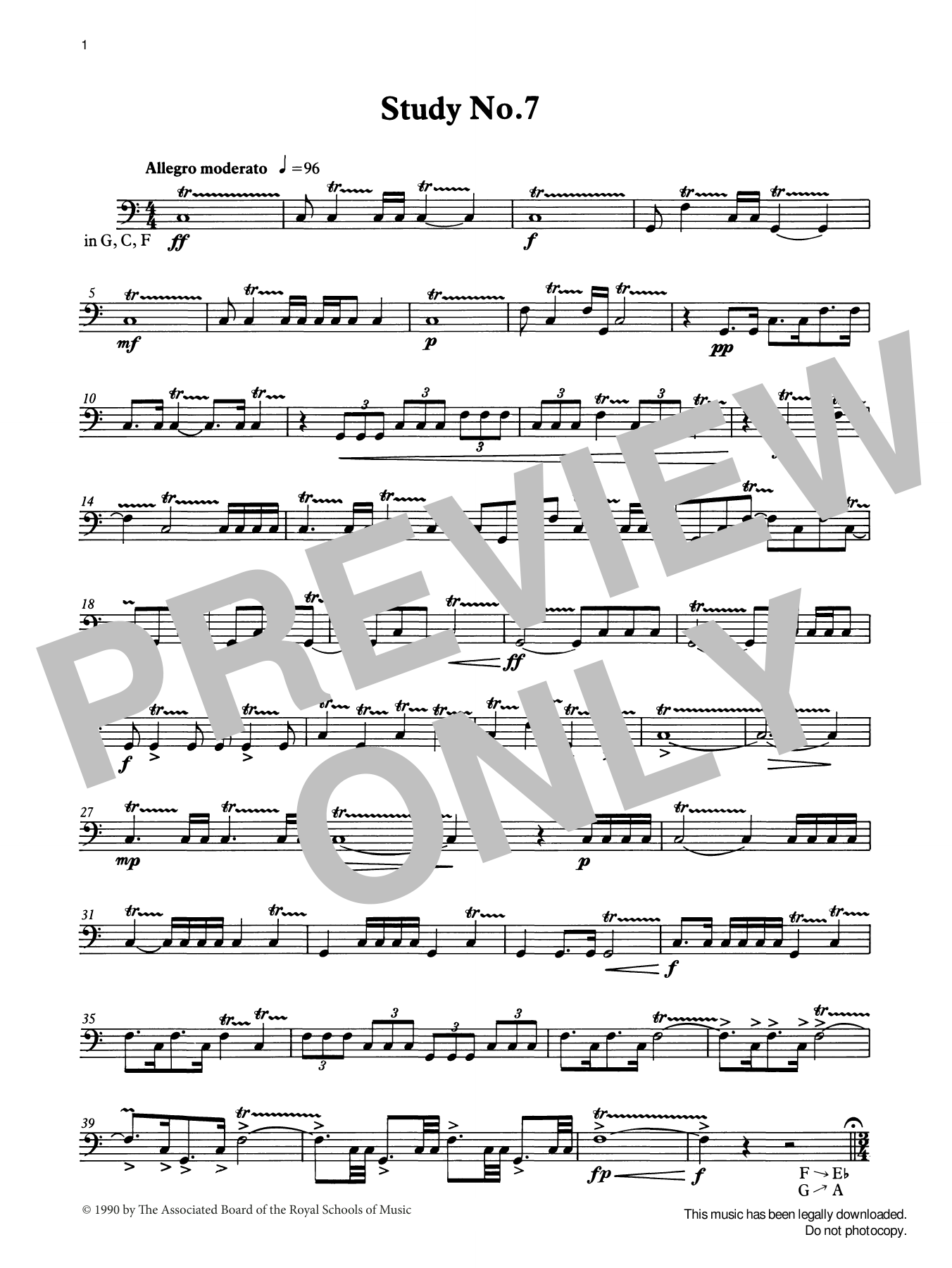 Download Ian Wright Study No.7 from Graded Music for Timpan Sheet Music