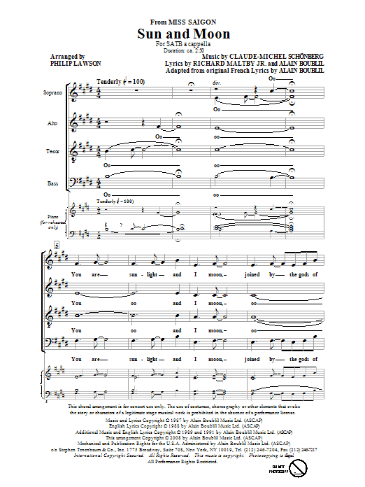 Download Philip Lawson Sun And Moon Sheet Music