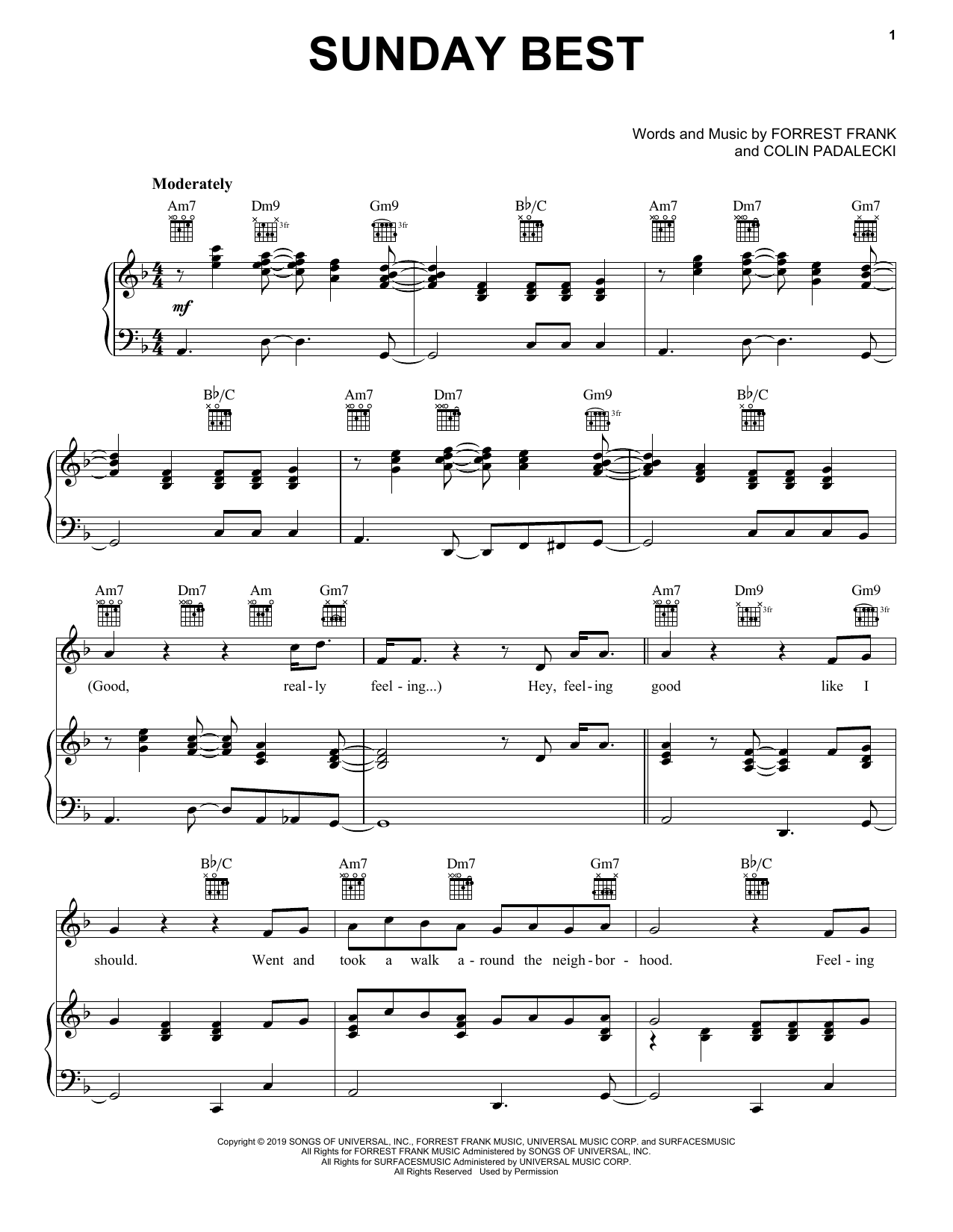 Download Surfaces Sunday Best Sheet Music