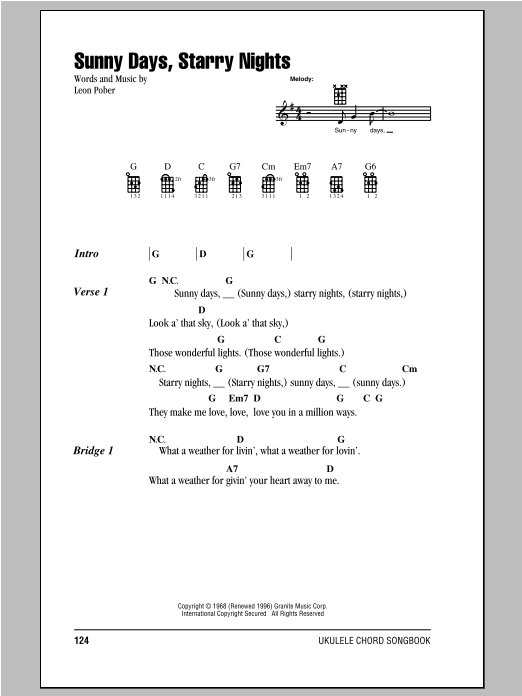 Download Leon Pober Sunny Days, Starry Nights Sheet Music