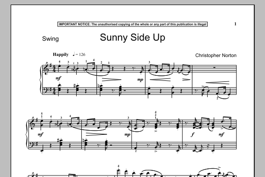 Download Christopher Norton Sunny Side Up Sheet Music