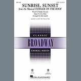 Download or print Sunrise, Sunset (from Fiddler On The Roof) (arr. John Leavitt) Sheet Music Printable PDF 7-page score for Musical/Show / arranged SAB Choir SKU: 1161111.