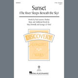 Download or print Sunset (The River Sleeps Beneath The Sky) Sheet Music Printable PDF 15-page score for Concert / arranged 2-Part Choir SKU: 407600.