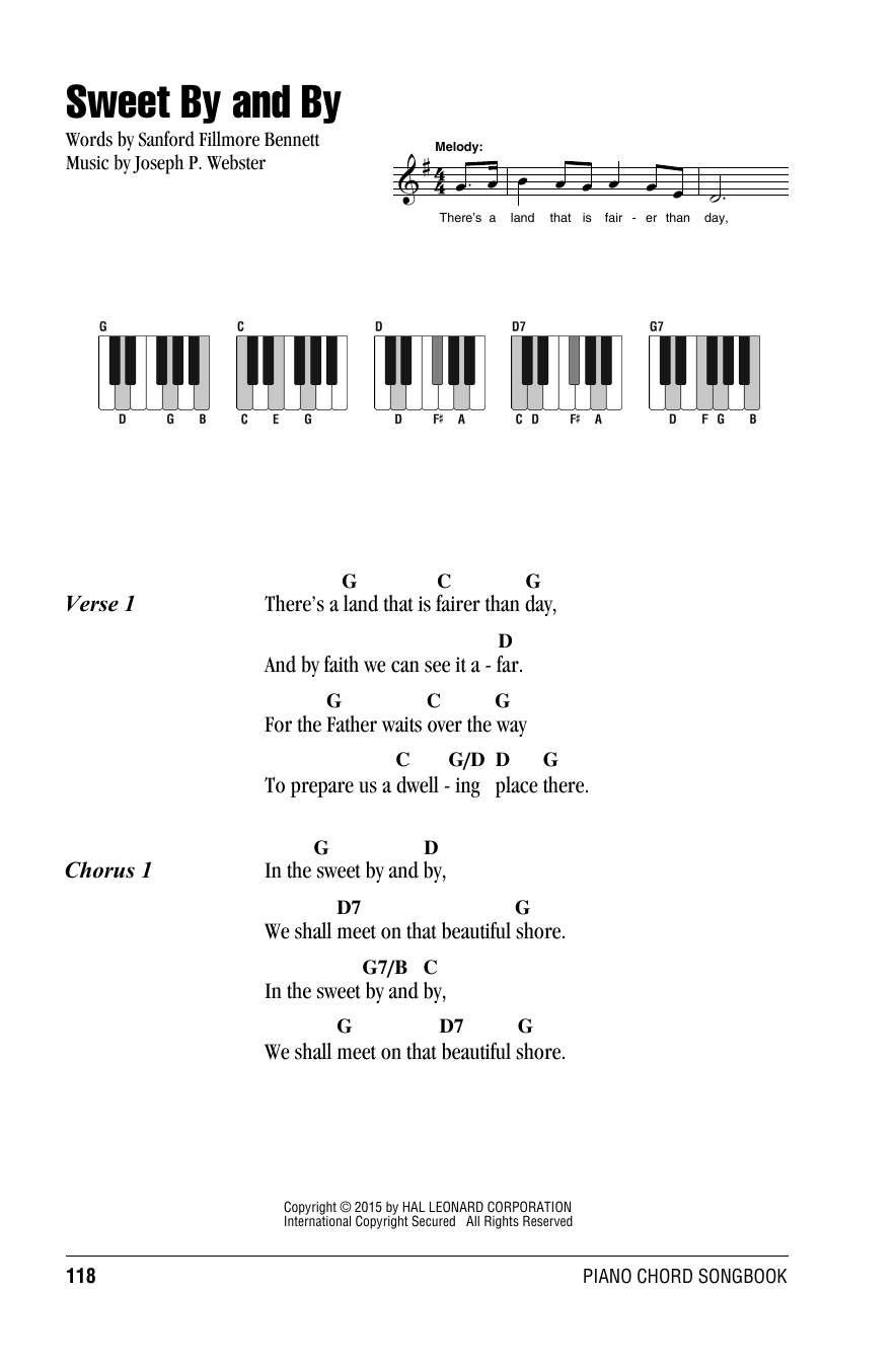 Download Joseph P. Webster Sweet By And By Sheet Music