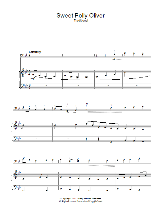 Download Traditional Sweet Polly Oliver Sheet Music