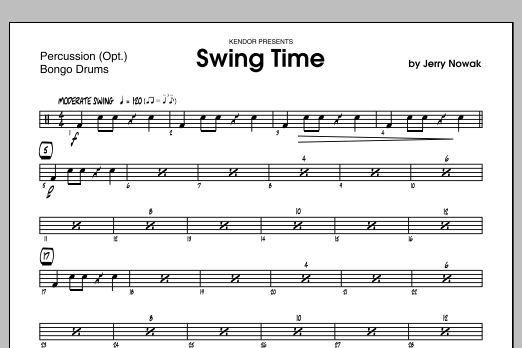 Download Nowak Swing Time - Aux Percussion Sheet Music