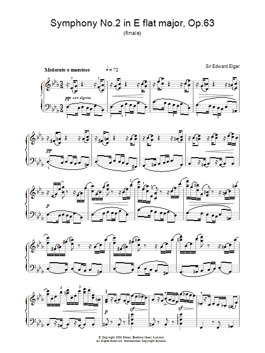 Download Edward Elgar Symphony No.2 In E Flat Major, Op.63 (f Sheet Music