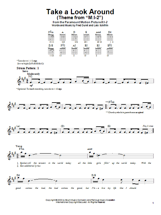 Download Limp Bizkit Take A Look Around (theme from Mission Sheet Music