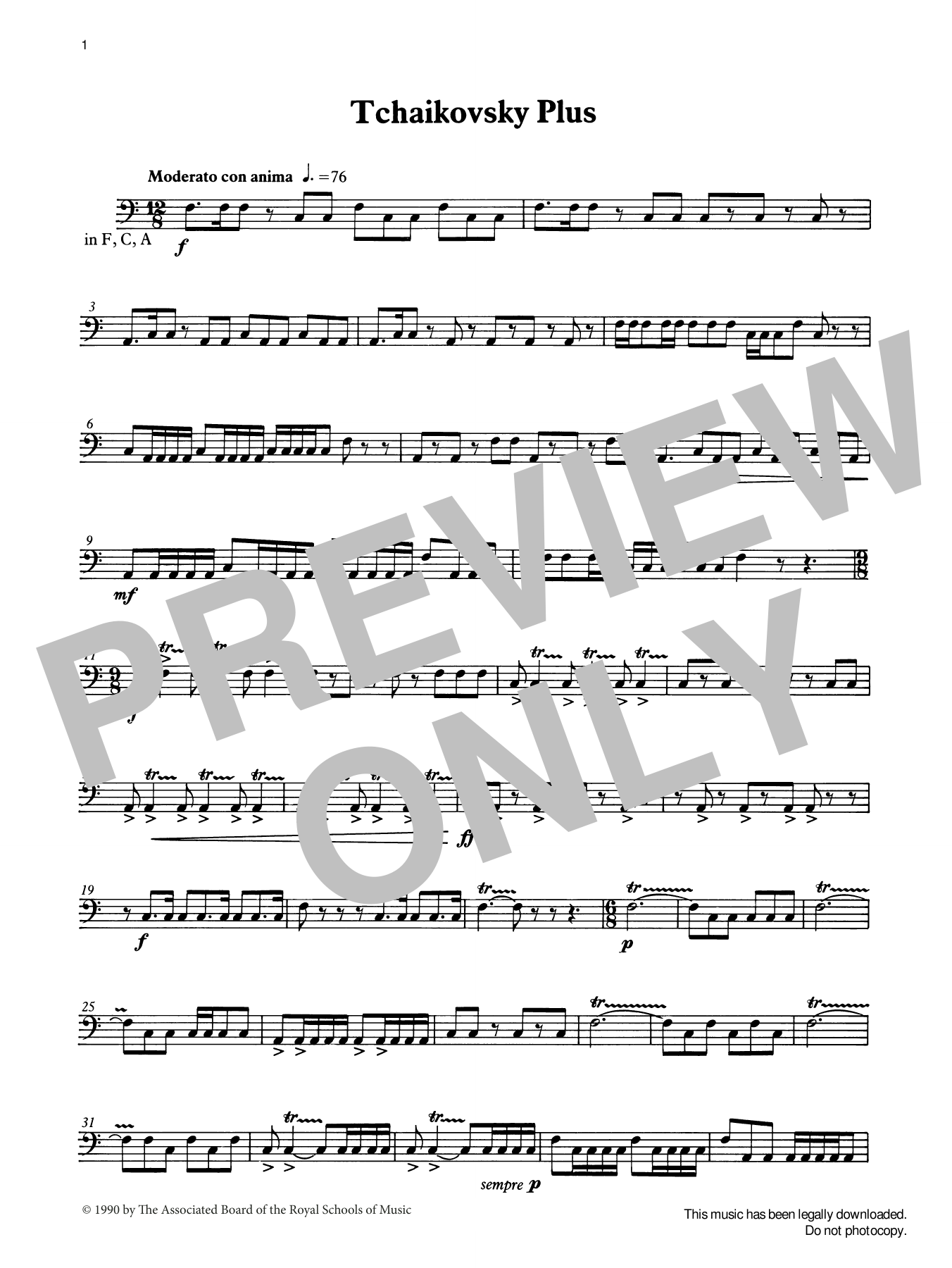 Download Ian Wright Tchaikovsky Plus from Graded Music for Sheet Music