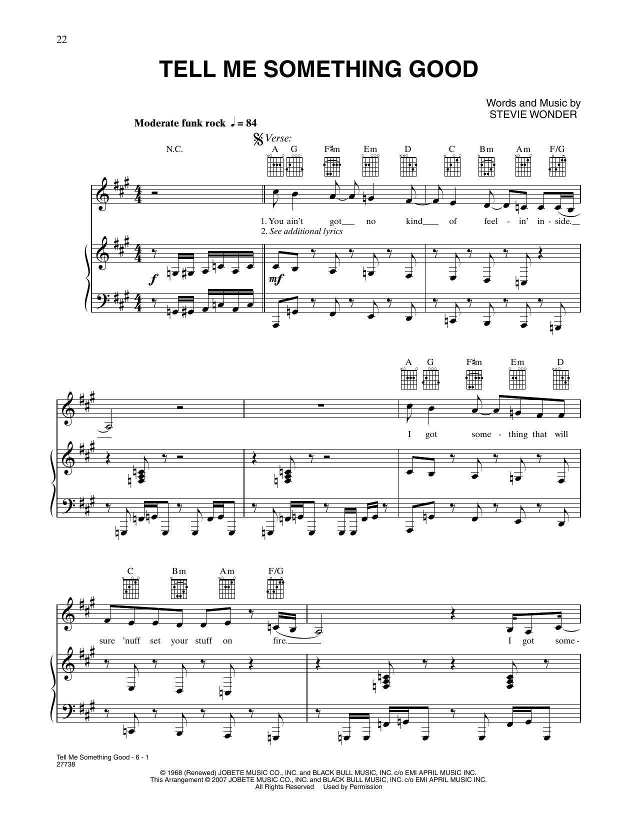 Download P!nk Tell Me Something Good (from Happy Feet Sheet Music