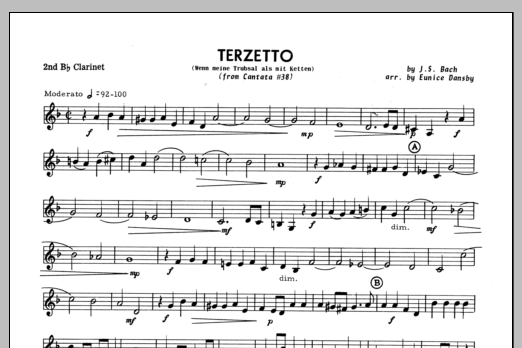 Download Dansby Terzetto (Wenn meine Trubsal als mit Ke Sheet Music