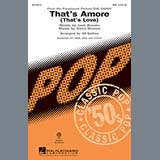Download or print That's Amoré (That's Love) Sheet Music Printable PDF 2-page score for Pop / arranged SAB Choir SKU: 155994.