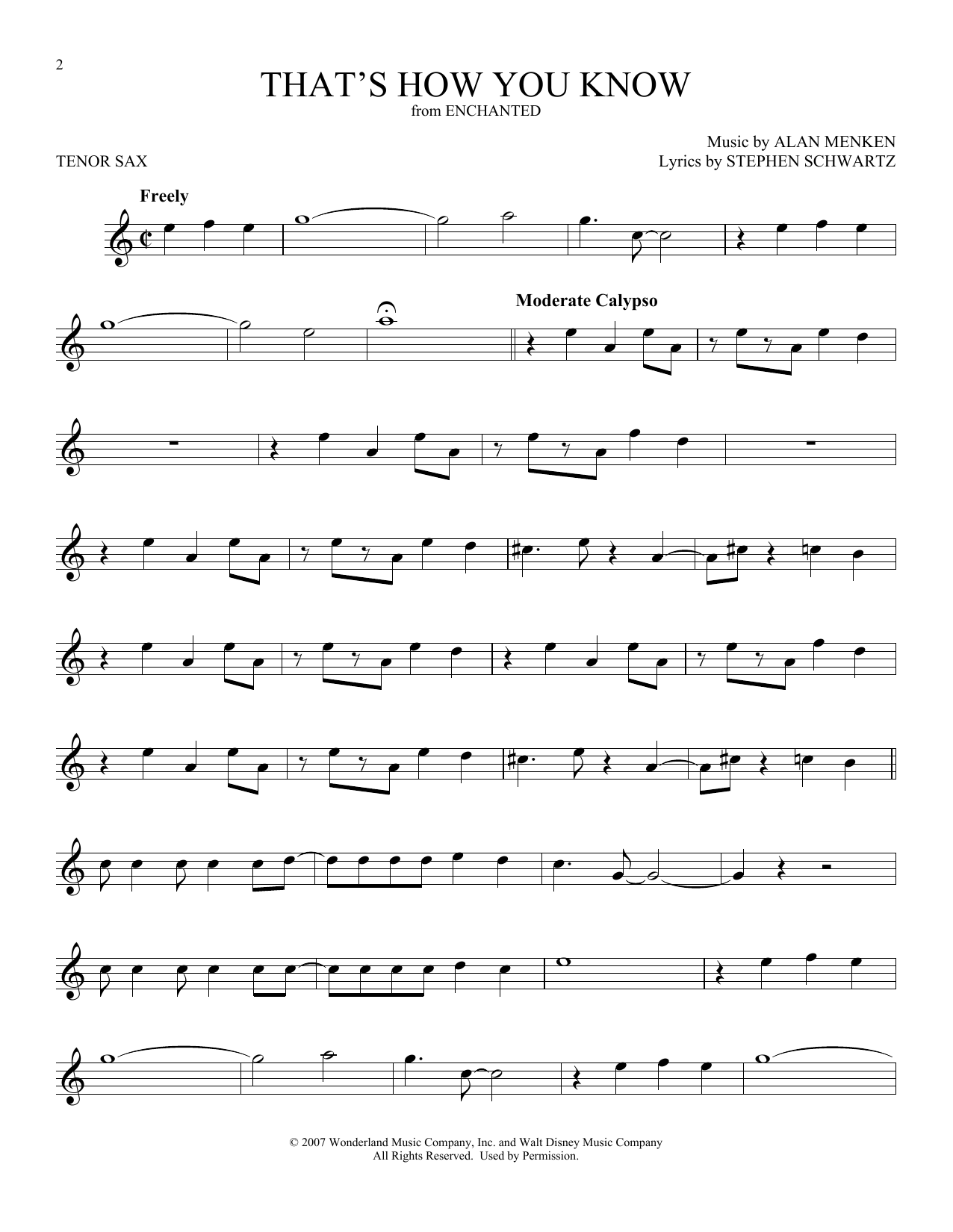 Download Alan Menken That's How You Know (from Enchanted) Sheet Music