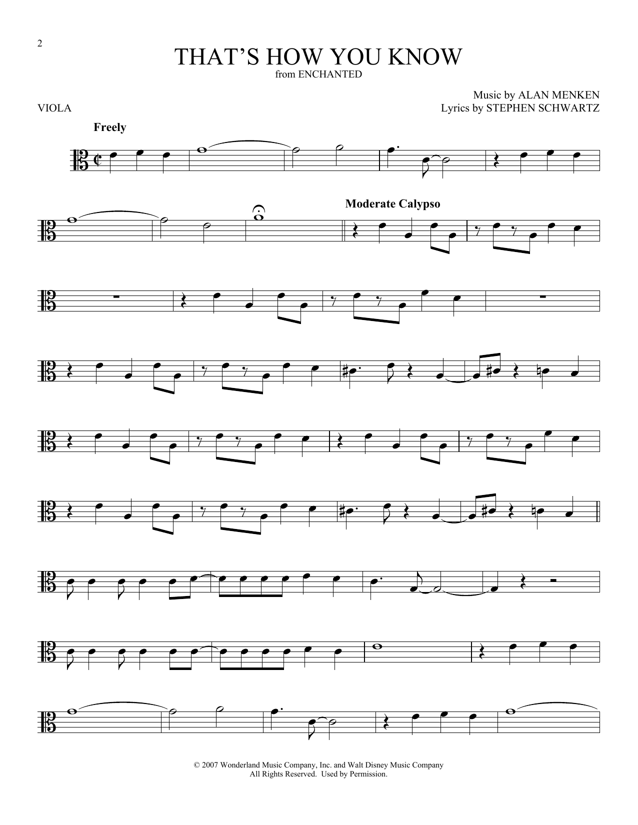 Download Alan Menken That's How You Know Sheet Music