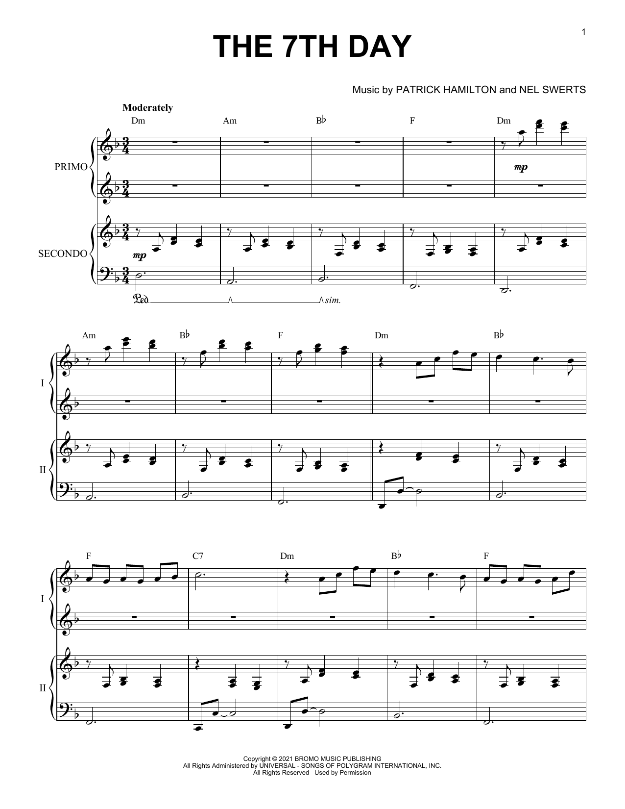 Download Patrick Hamilton & Nel Swerts The 7th Day Sheet Music
