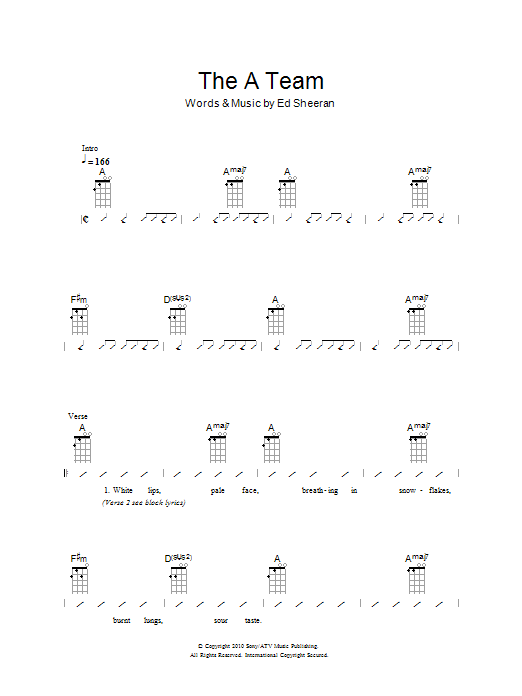 Download The Ukuleles The A Team Sheet Music