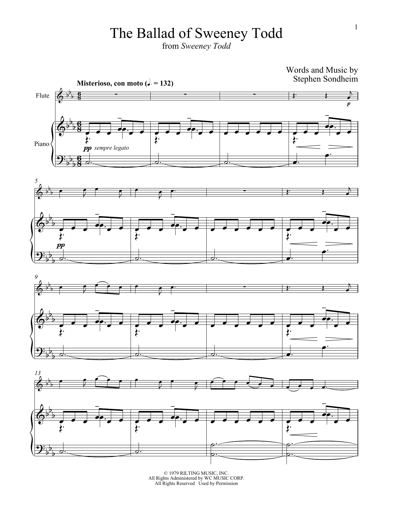 Download Stephen Sondheim The Ballad Of Sweeney Todd (from Sweene Sheet Music