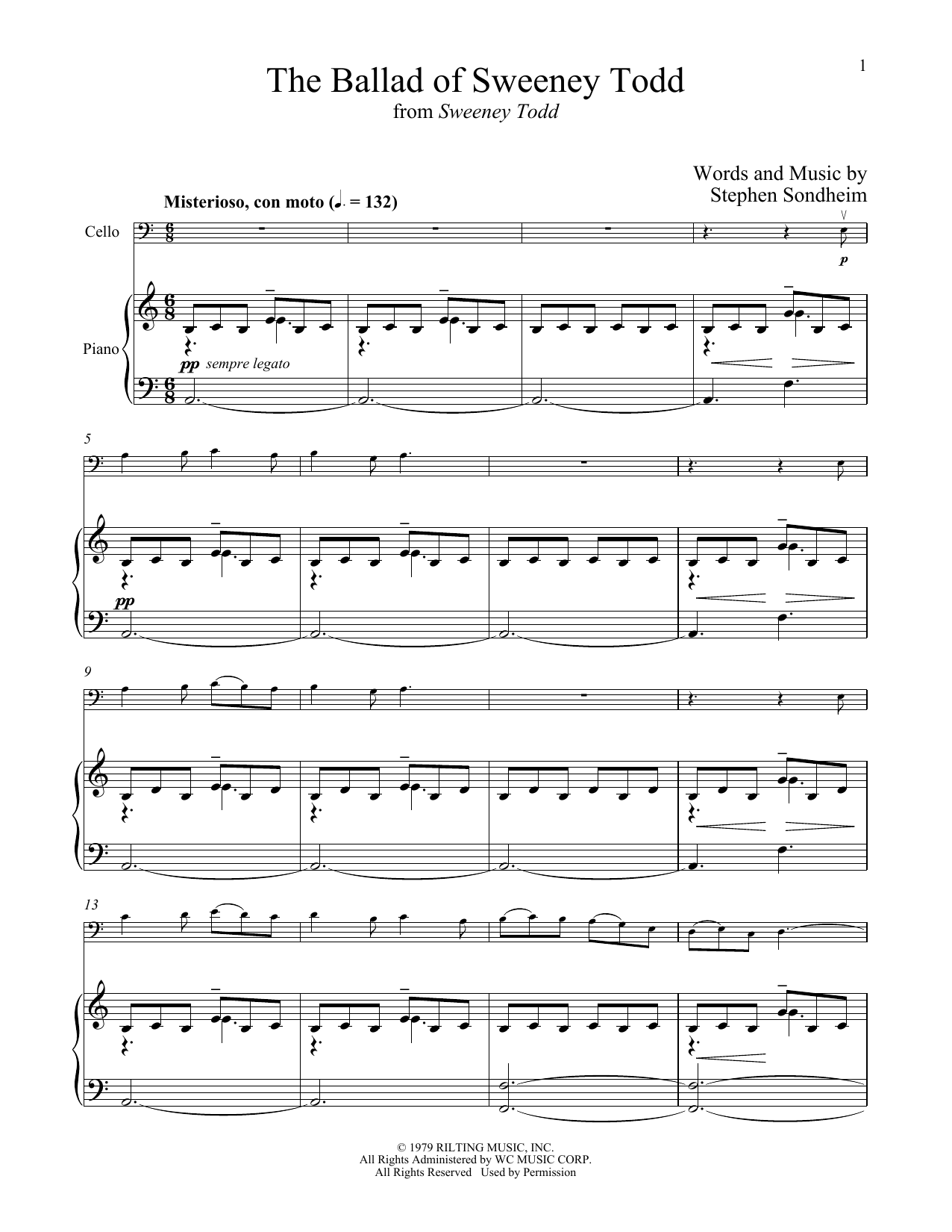 Download Stephen Sondheim The Ballad Of Sweeney Todd (from Sweene Sheet Music