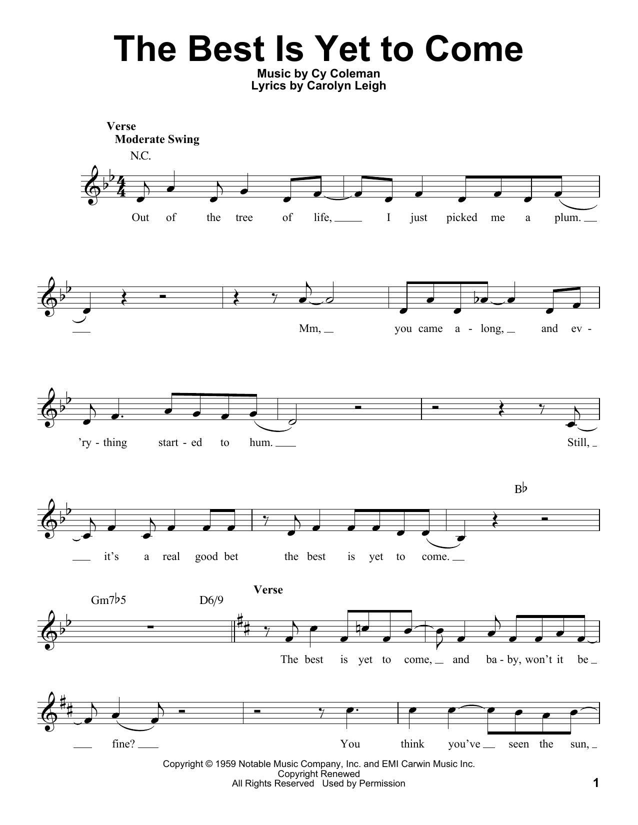 Download Michael Bublé The Best Is Yet To Come Sheet Music