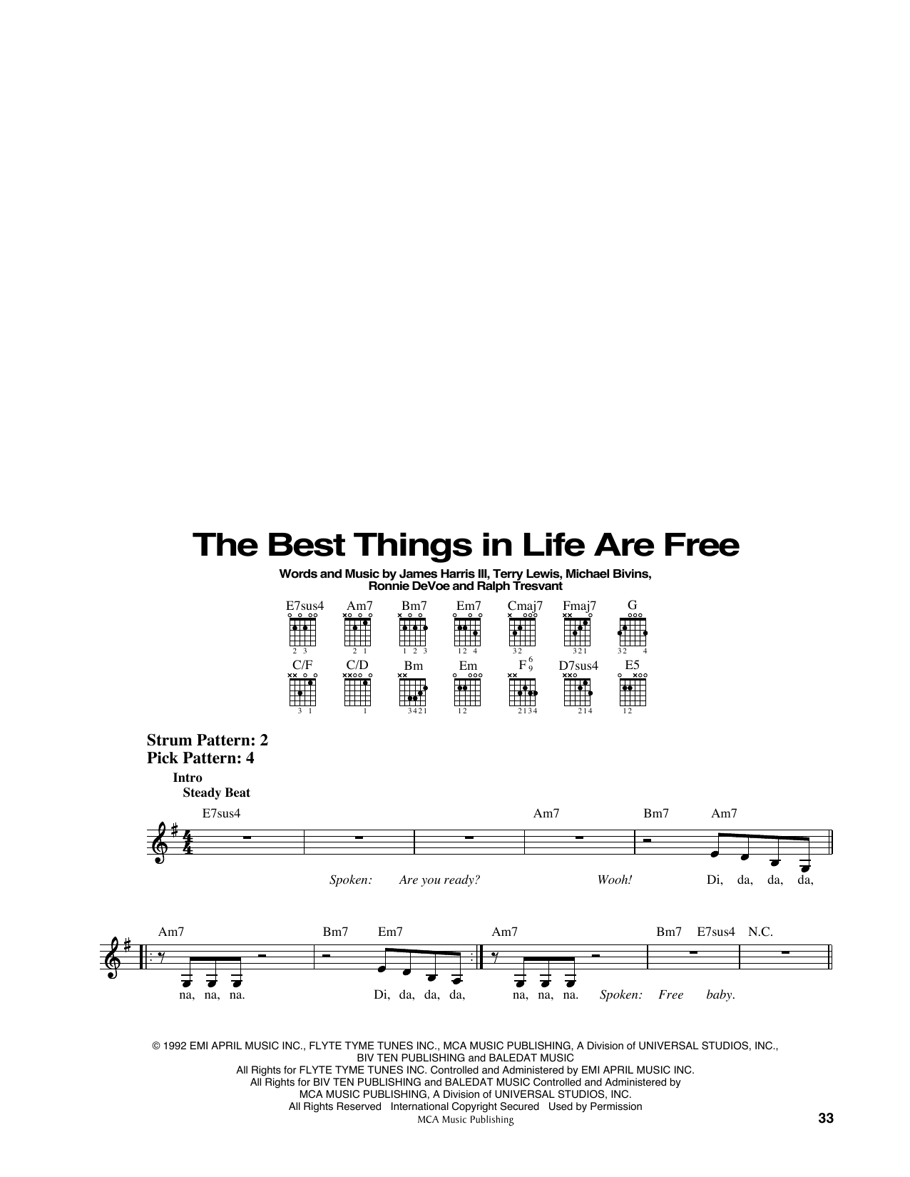 Download Luther Vandross & Janet Jackson The Best Things In Life Are Free (from Sheet Music