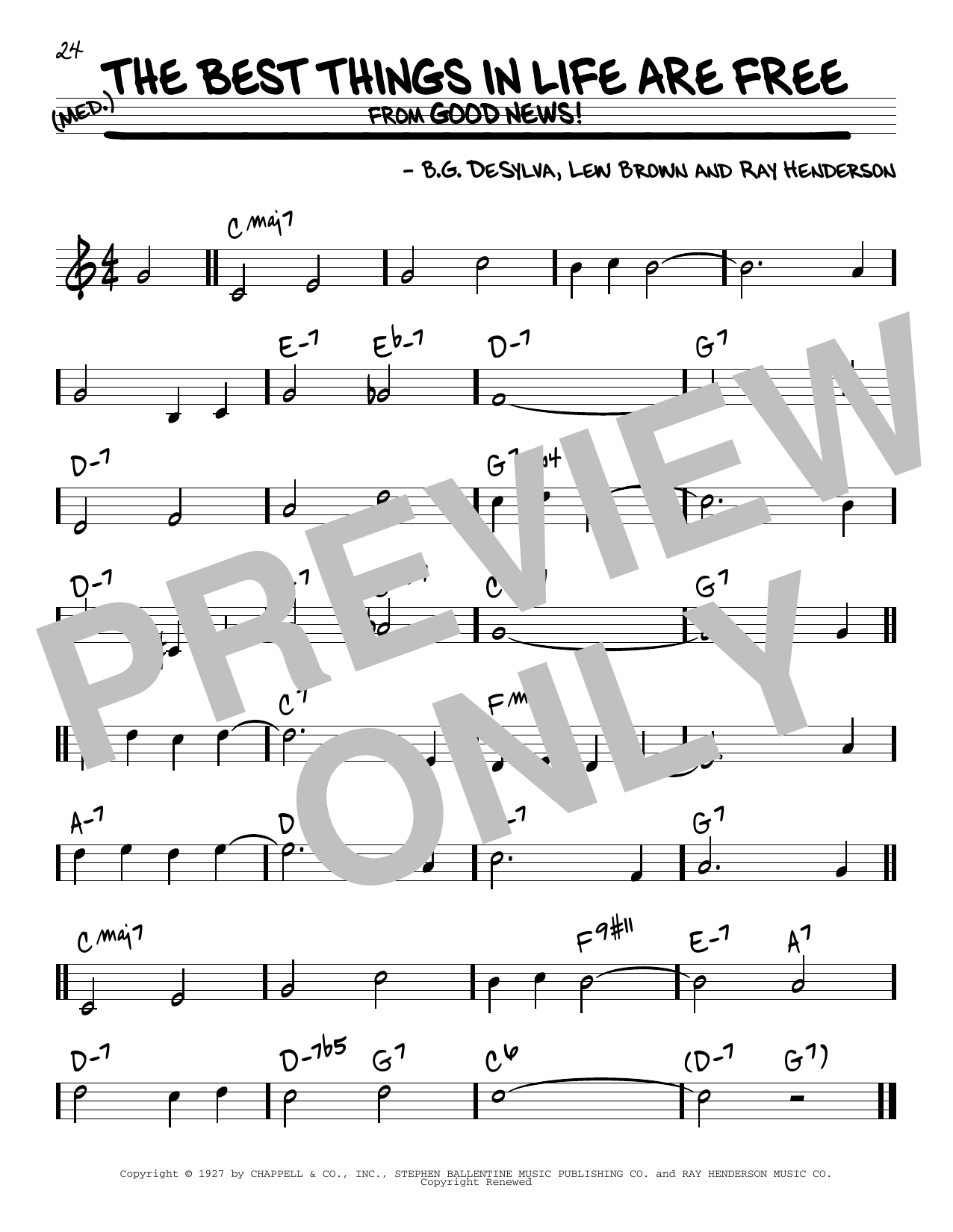 Download Ray Henderson The Best Things In Life Are Free Sheet Music