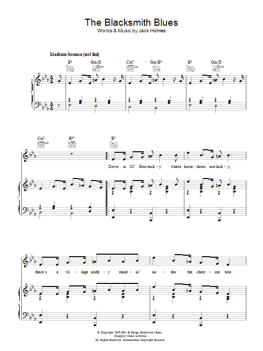 Download Bing Crosby The Blacksmith Blues Sheet Music