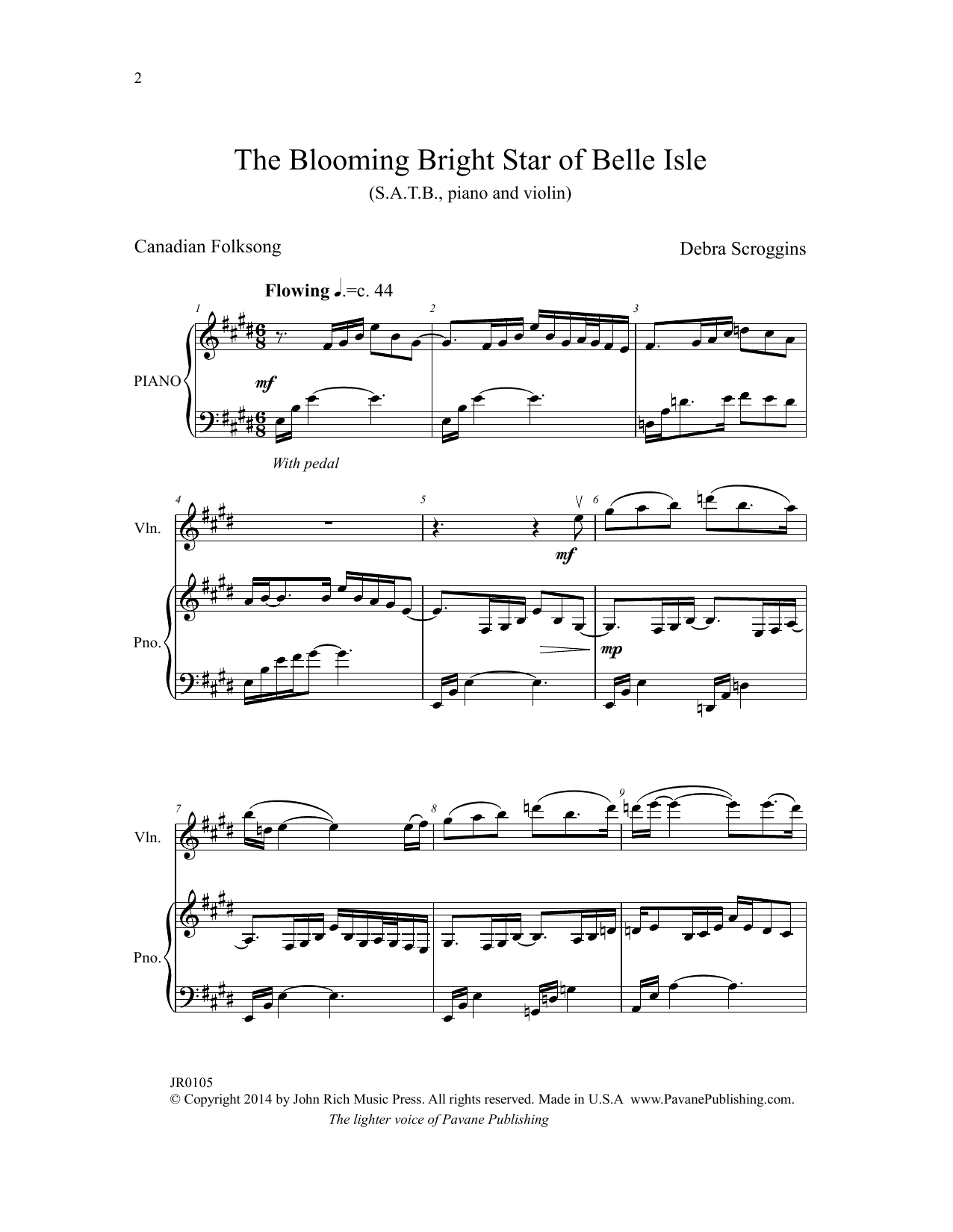 Download Debra Scroggins The Blooming Bright Star of Belle Isle Sheet Music