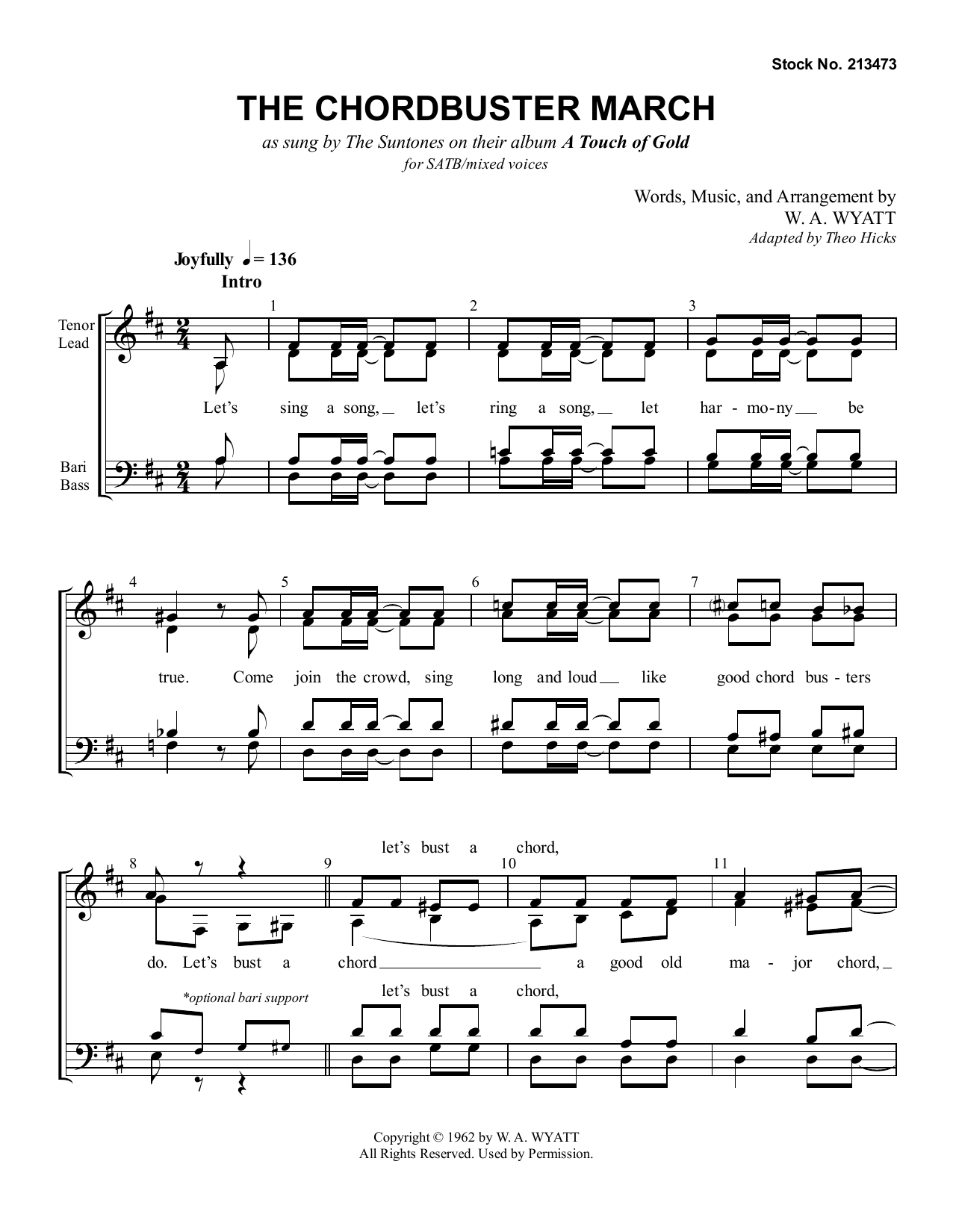 Download The Suntones The Chordbuster March Sheet Music