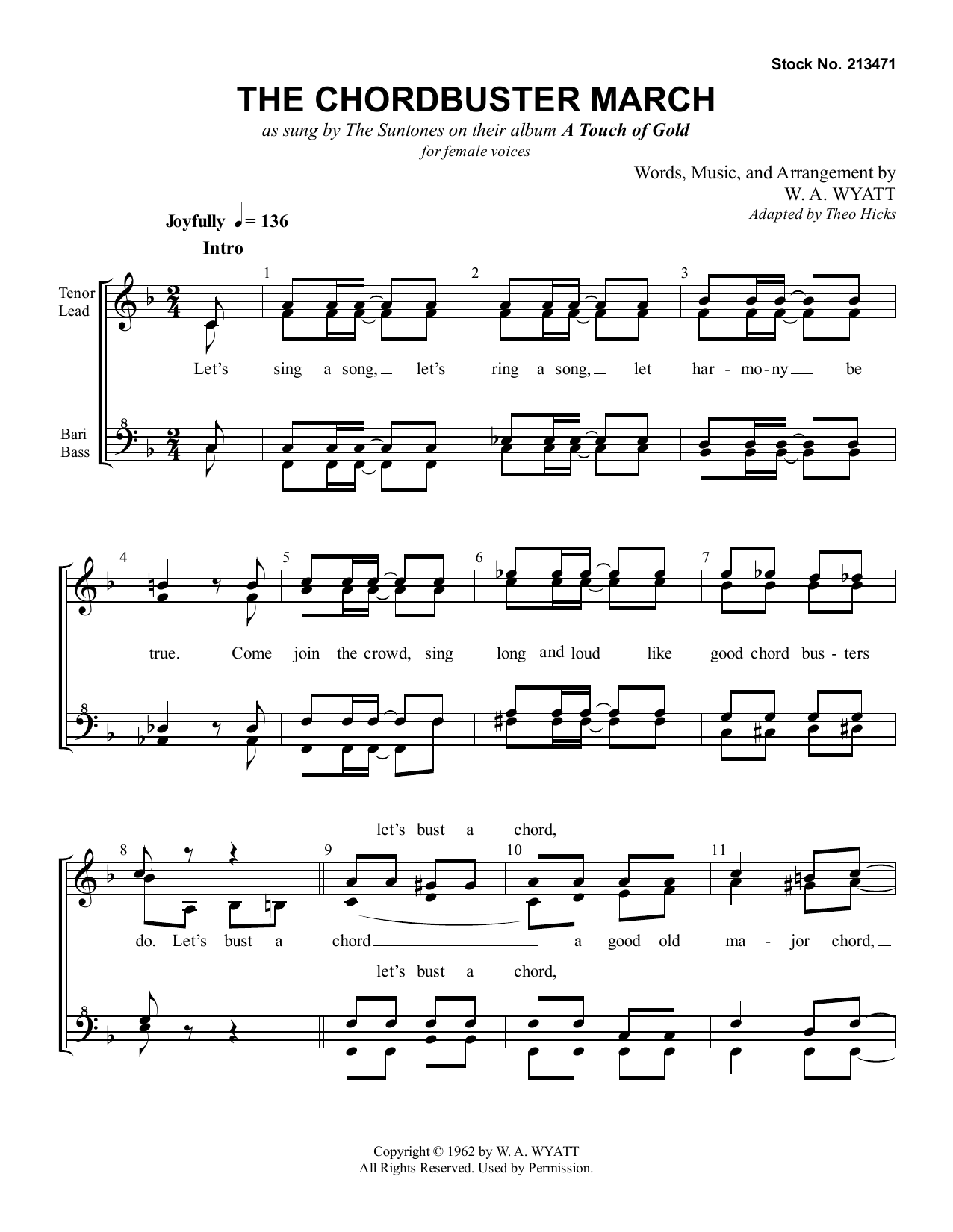 Download The Suntones The Chordbuster March Sheet Music