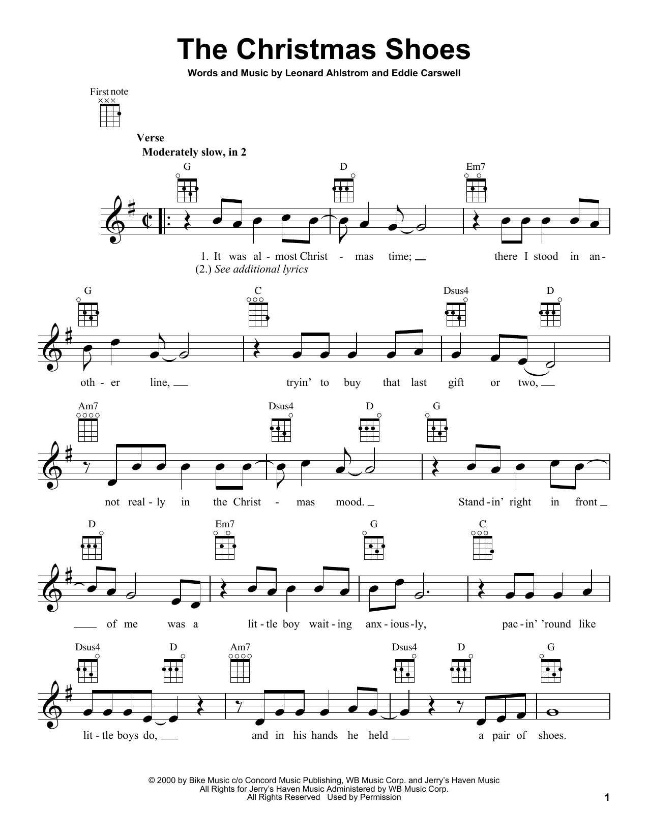 Download 3 Of Hearts The Christmas Shoes Sheet Music