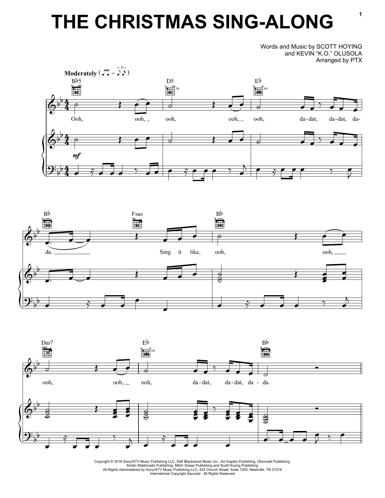Download Pentatonix The Christmas Sing-Along Sheet Music