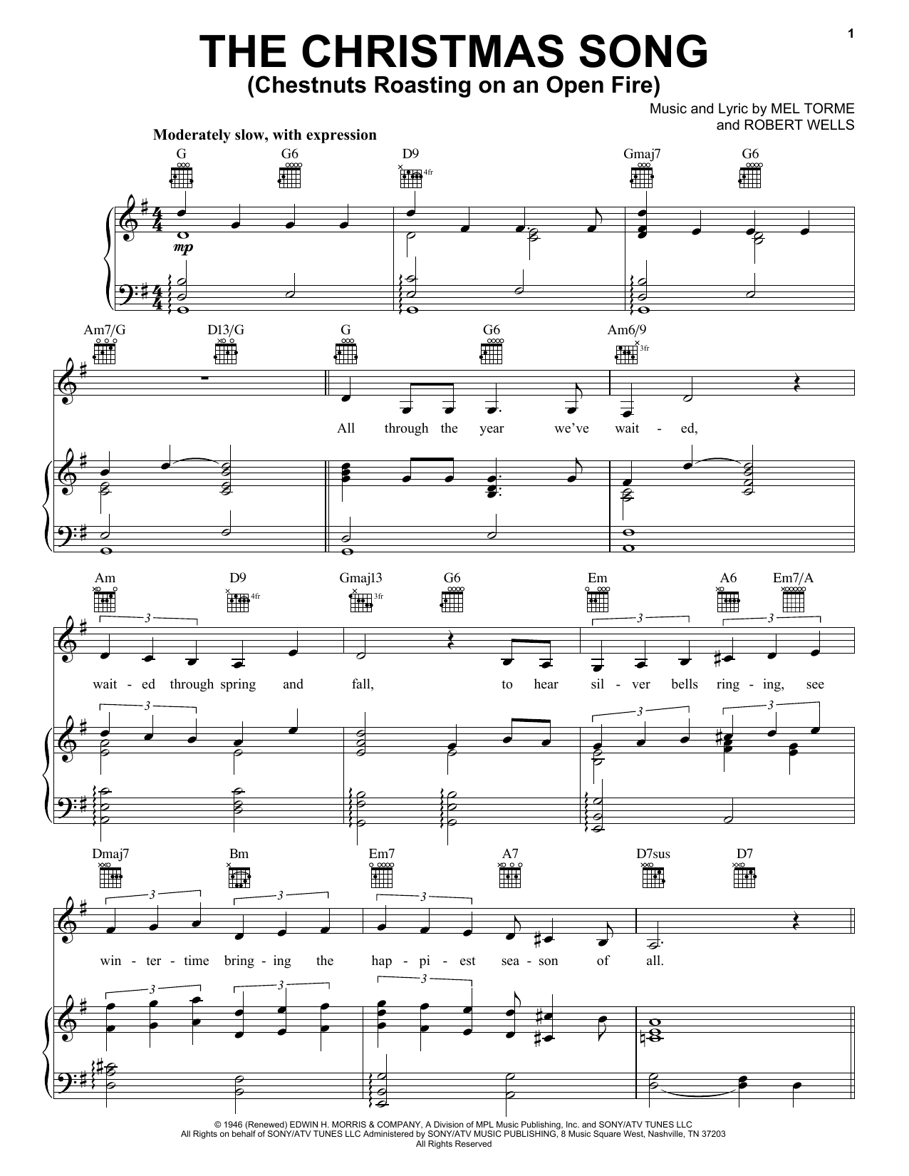 Download Carpenters The Christmas Song (Chestnuts Roasting Sheet Music