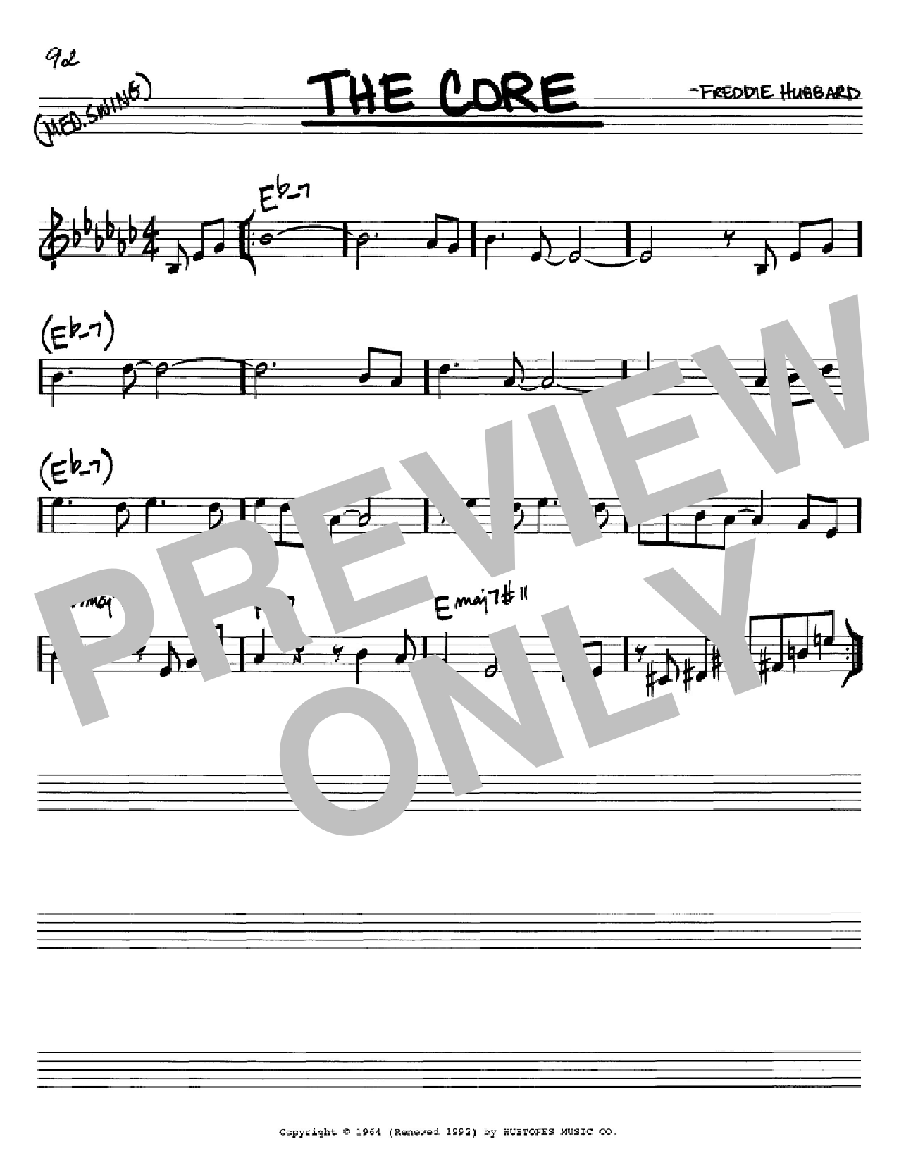 Download Freddie Hubbard The Core Sheet Music