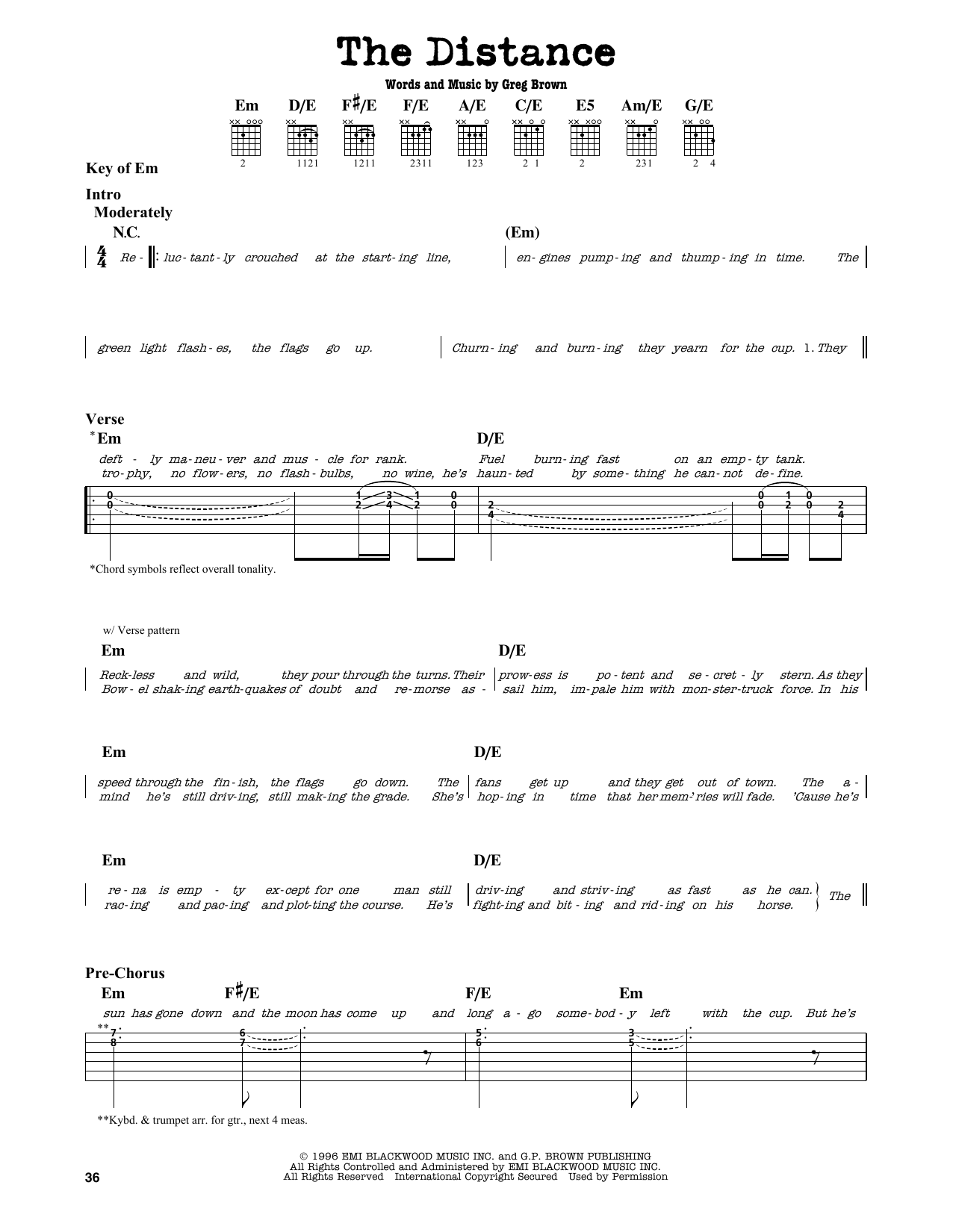 Download Cake The Distance Sheet Music