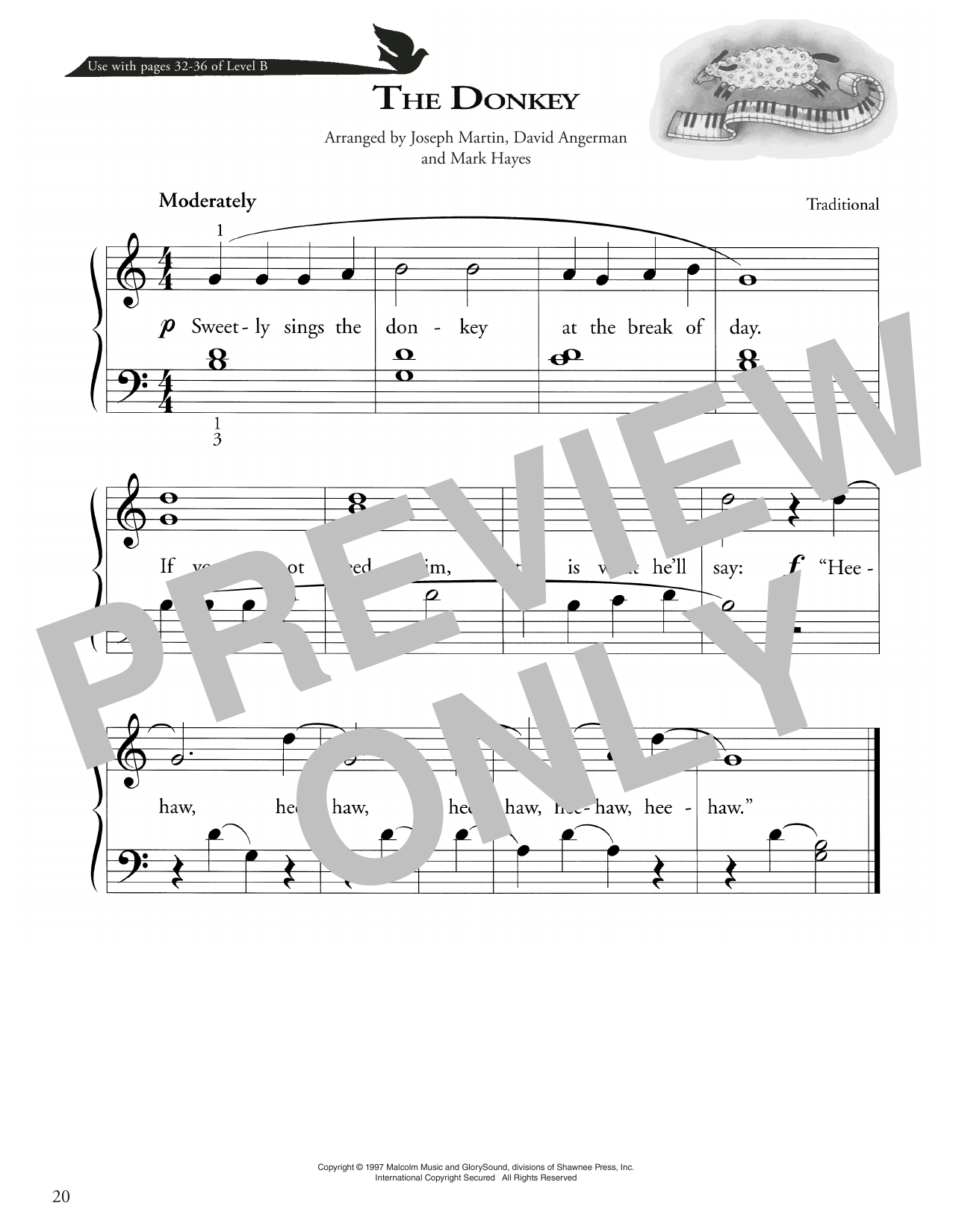 Download Traditional The Donkey Sheet Music