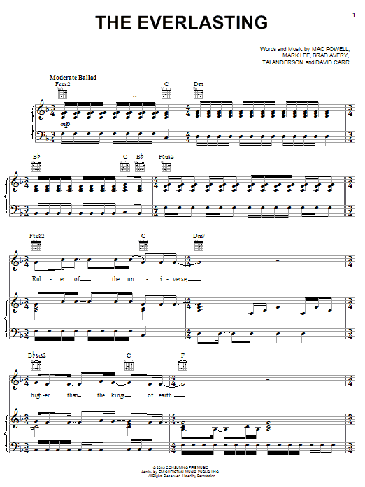 Download Third Day The Everlasting Sheet Music
