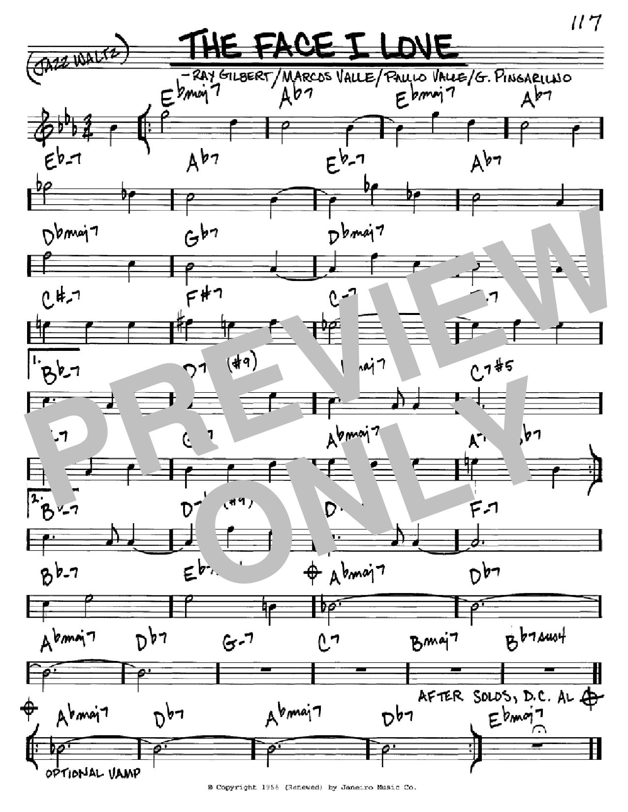 Download Astrud Gilberto The Face I Love Sheet Music