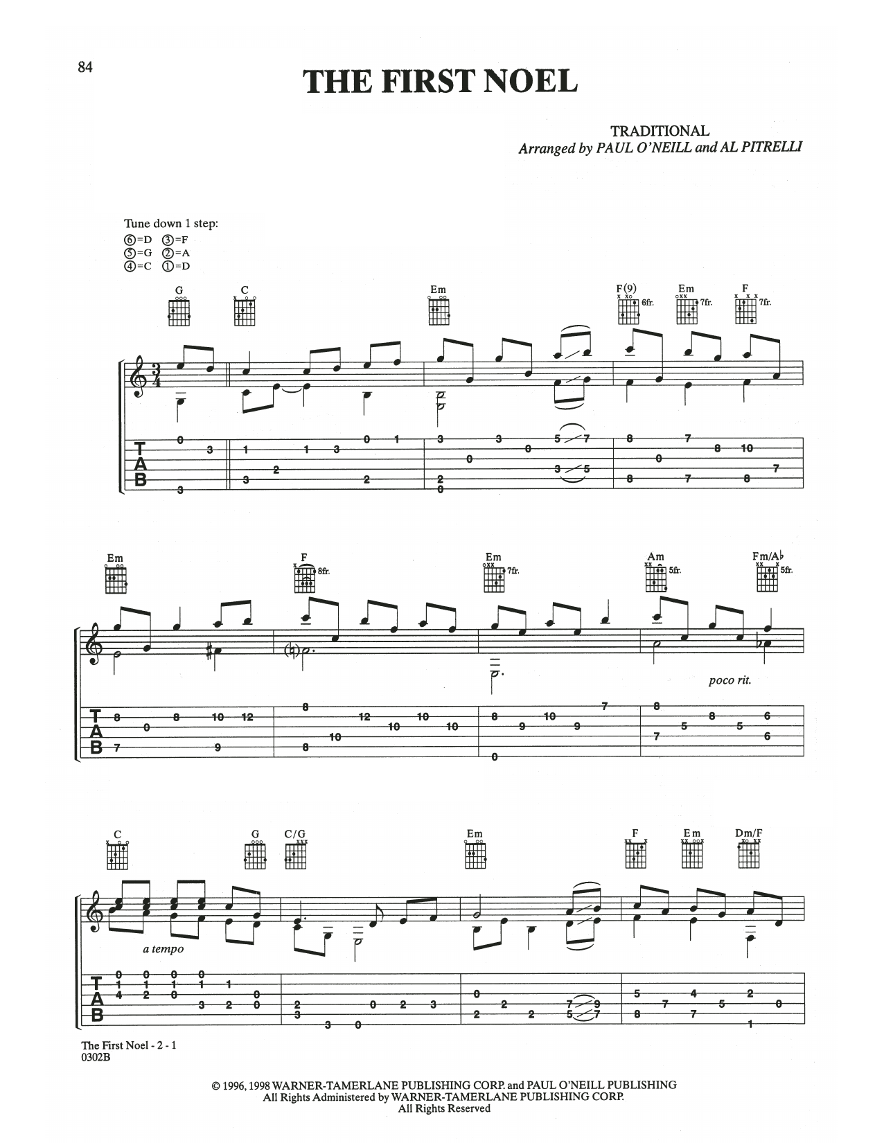 Download Trans-Siberian Orchestra The First Noel Sheet Music