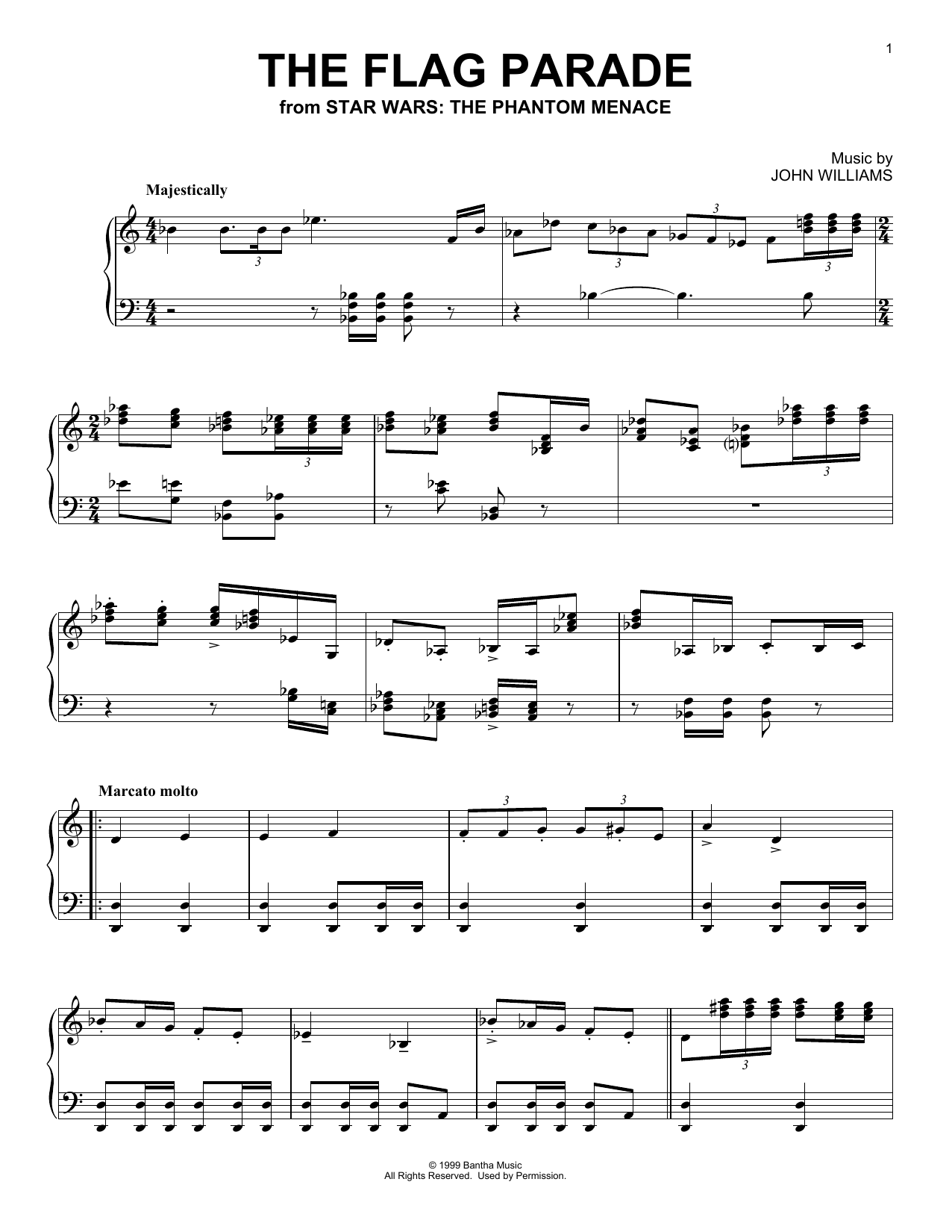 Download John Williams The Flag Parade (from Star Wars: The Ph Sheet Music