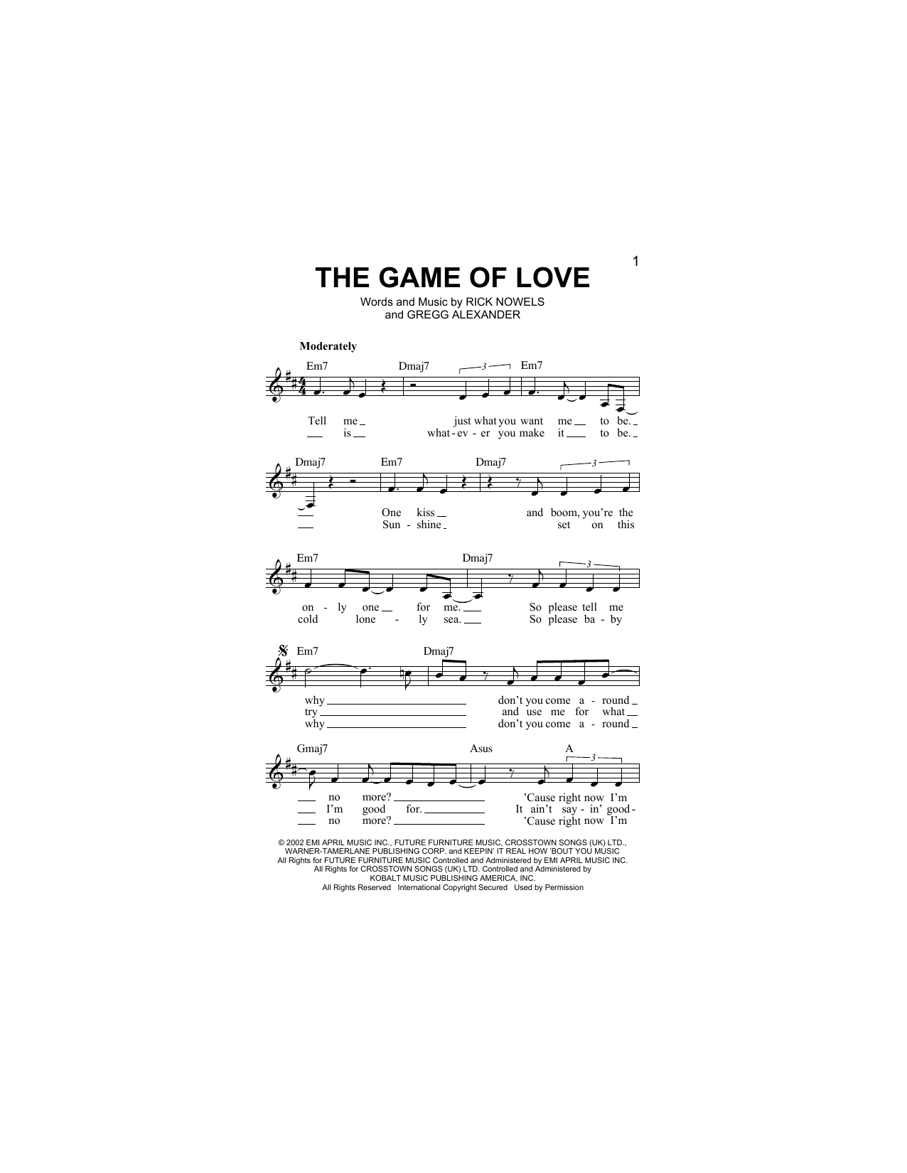 Download Santana The Game Of Love (feat. Michelle Branch Sheet Music
