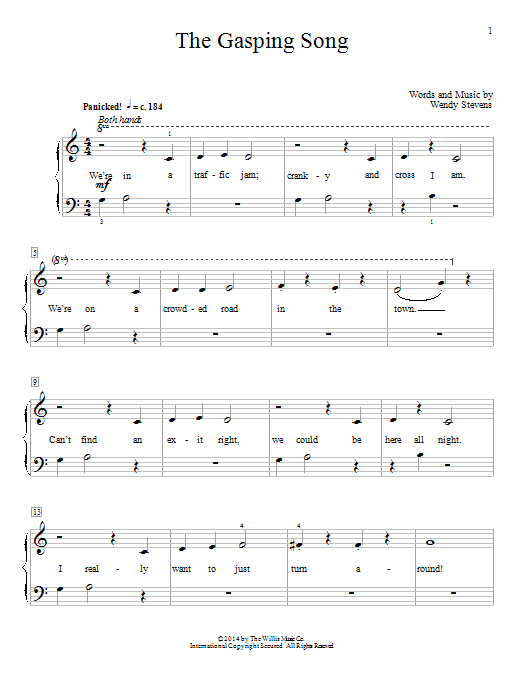 Download Wendy Stevens The Gasping Song Sheet Music