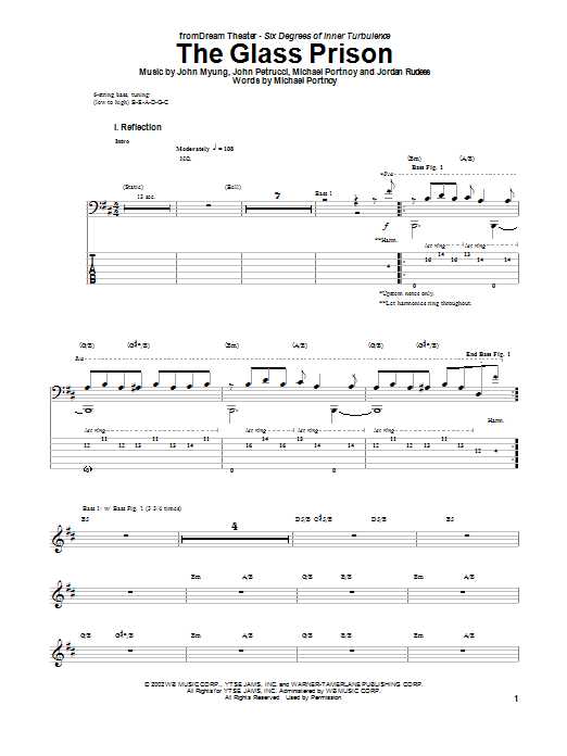 Download Dream Theater The Glass Prison Sheet Music