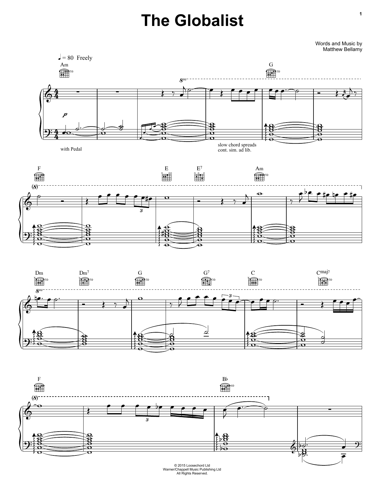 Download Muse The Globalist Sheet Music